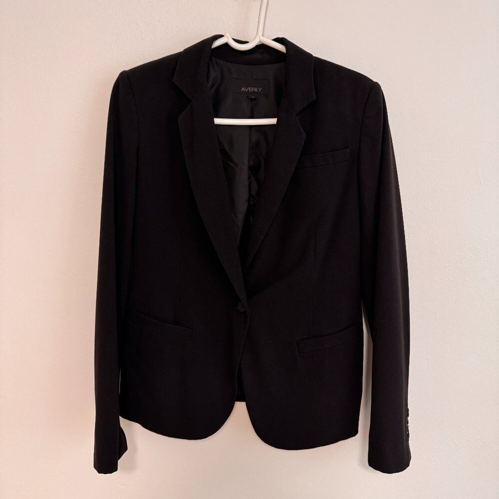 Averly Women's Blazer, Black, Size 4